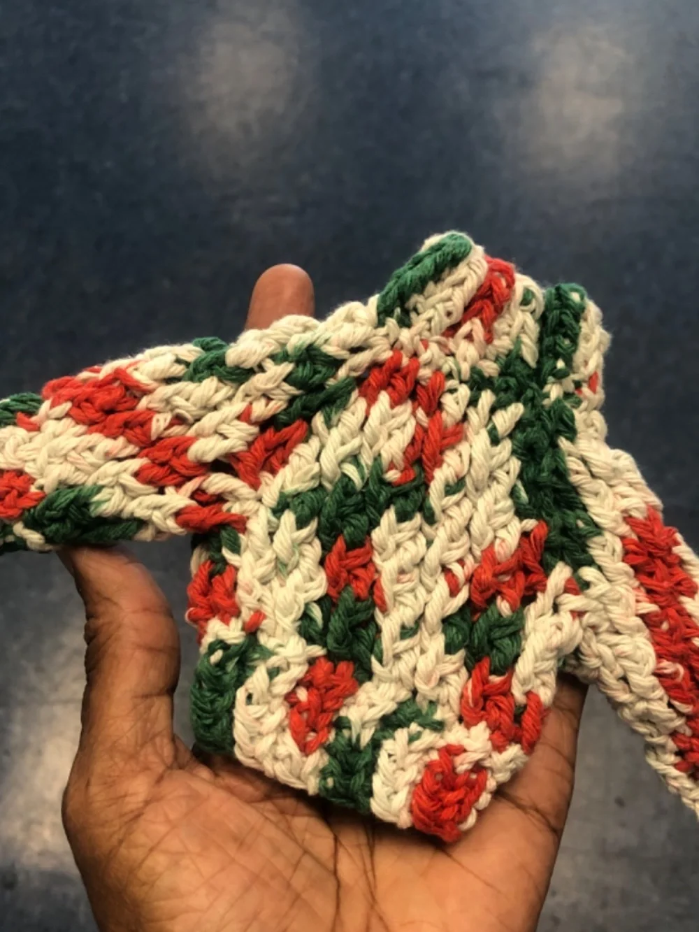 Christmas Holiday Crochet Mini Chunky Sweater Ornament, Gift Tag, Gift Tag, 3”x5